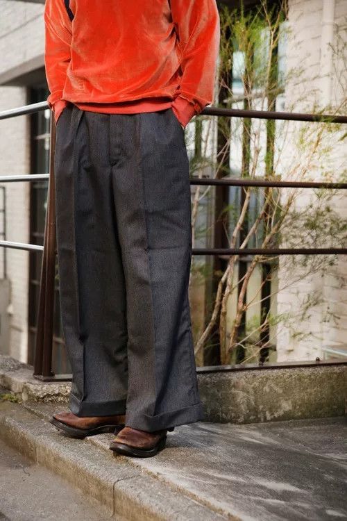 The Real McCoy's real mccoy's wool wide-leg pants Size US 30 / EU 46 - 2 Thumbnail