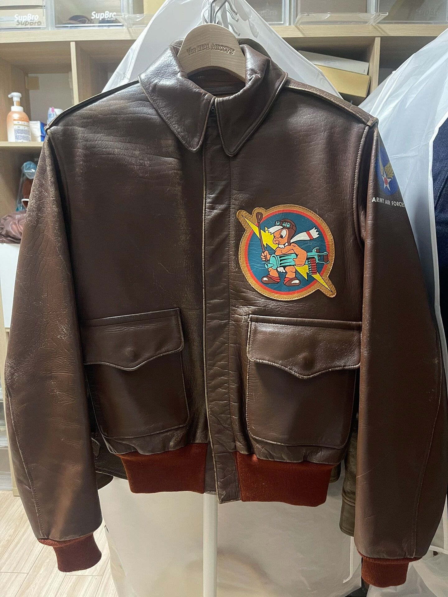 The Real McCoy's vintage real mccoy leather bomber jacket Size US S / EU 44-46 / 1 - 2 Thumbnail