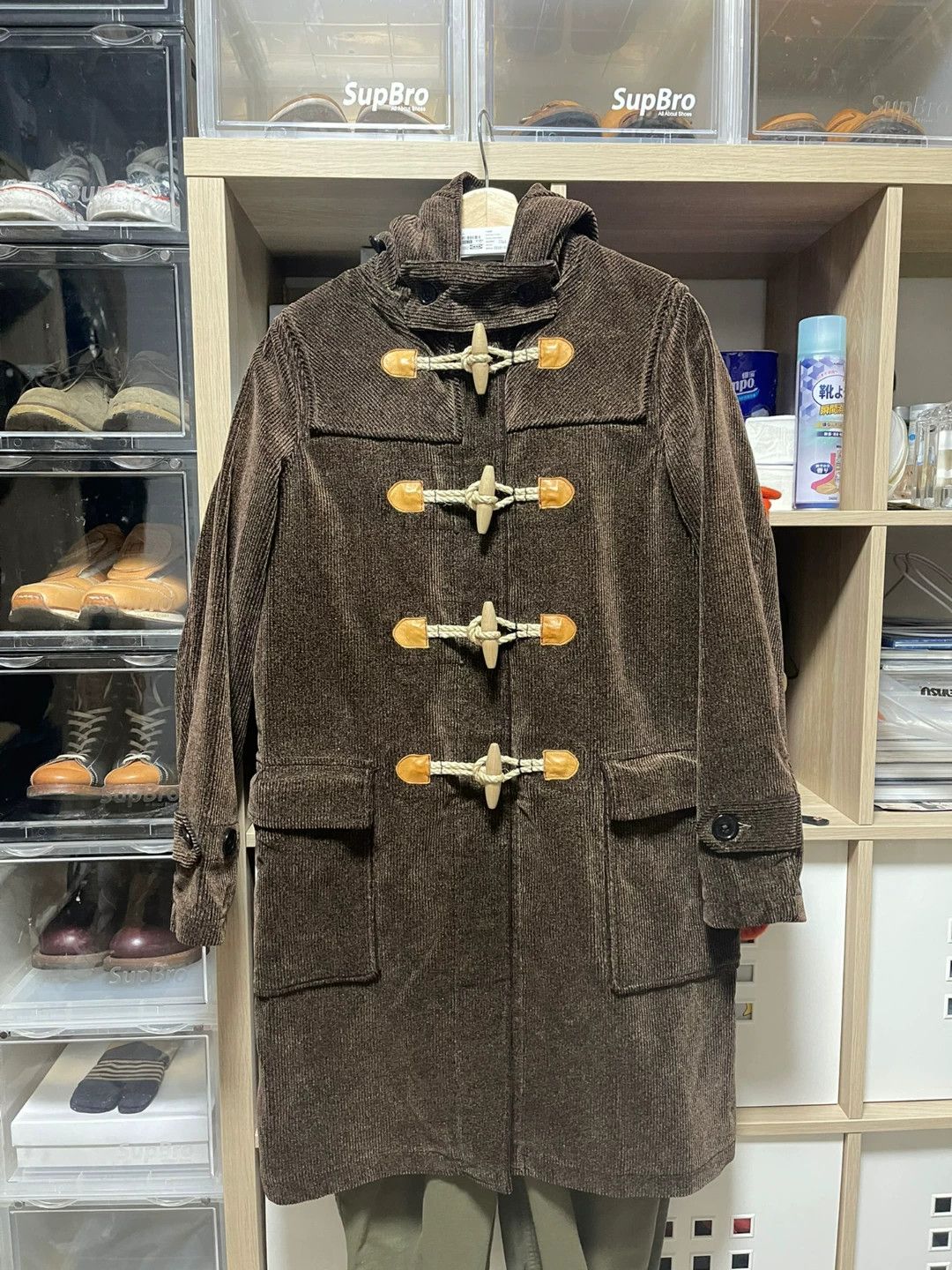 Freewheelers vintage corduroy duffle coat with hood Size US M / EU 48-50 / 2 - 4 Thumbnail