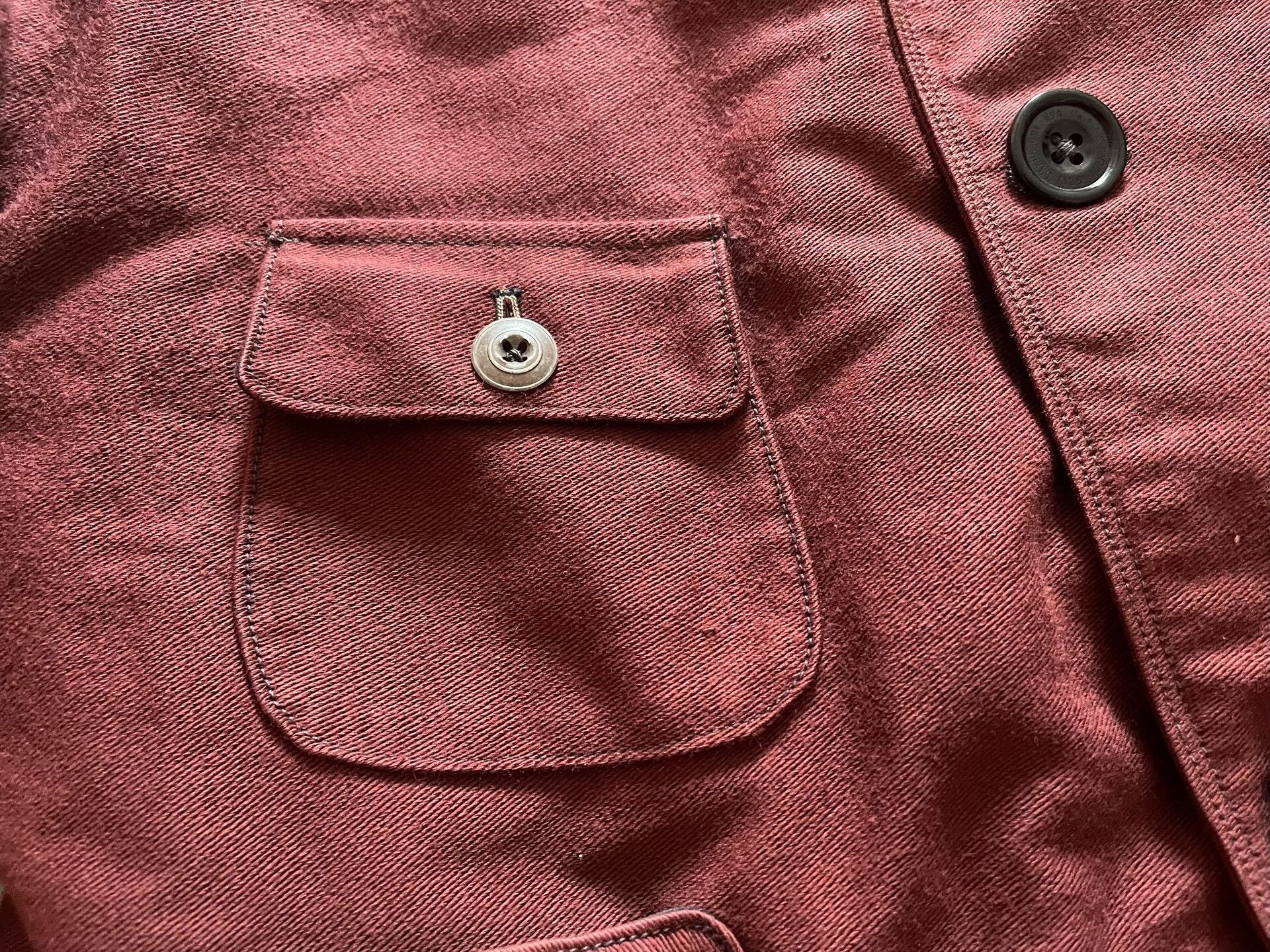 Freewheelers rich red heavy moleskin jacket for men Size US M / EU 48-50 / 2 - 3 Thumbnail
