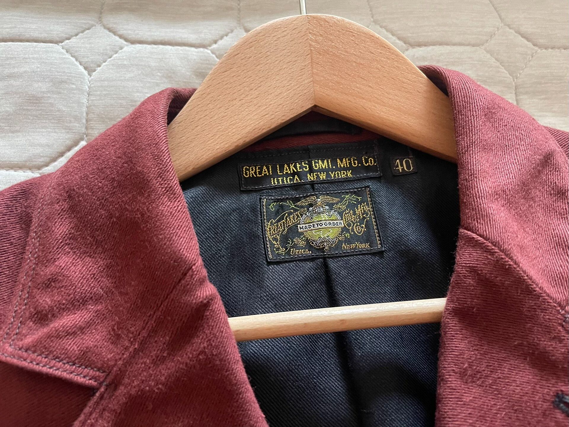Freewheelers rich red heavy moleskin jacket for men Size US M / EU 48-50 / 2 - 2 Thumbnail