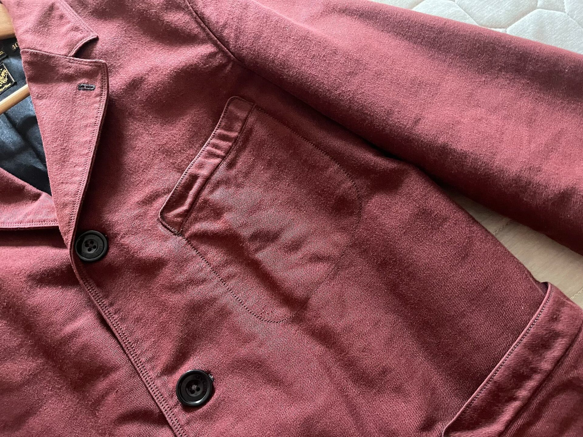 Freewheelers rich red heavy moleskin jacket for men Size US M / EU 48-50 / 2 - 4 Thumbnail