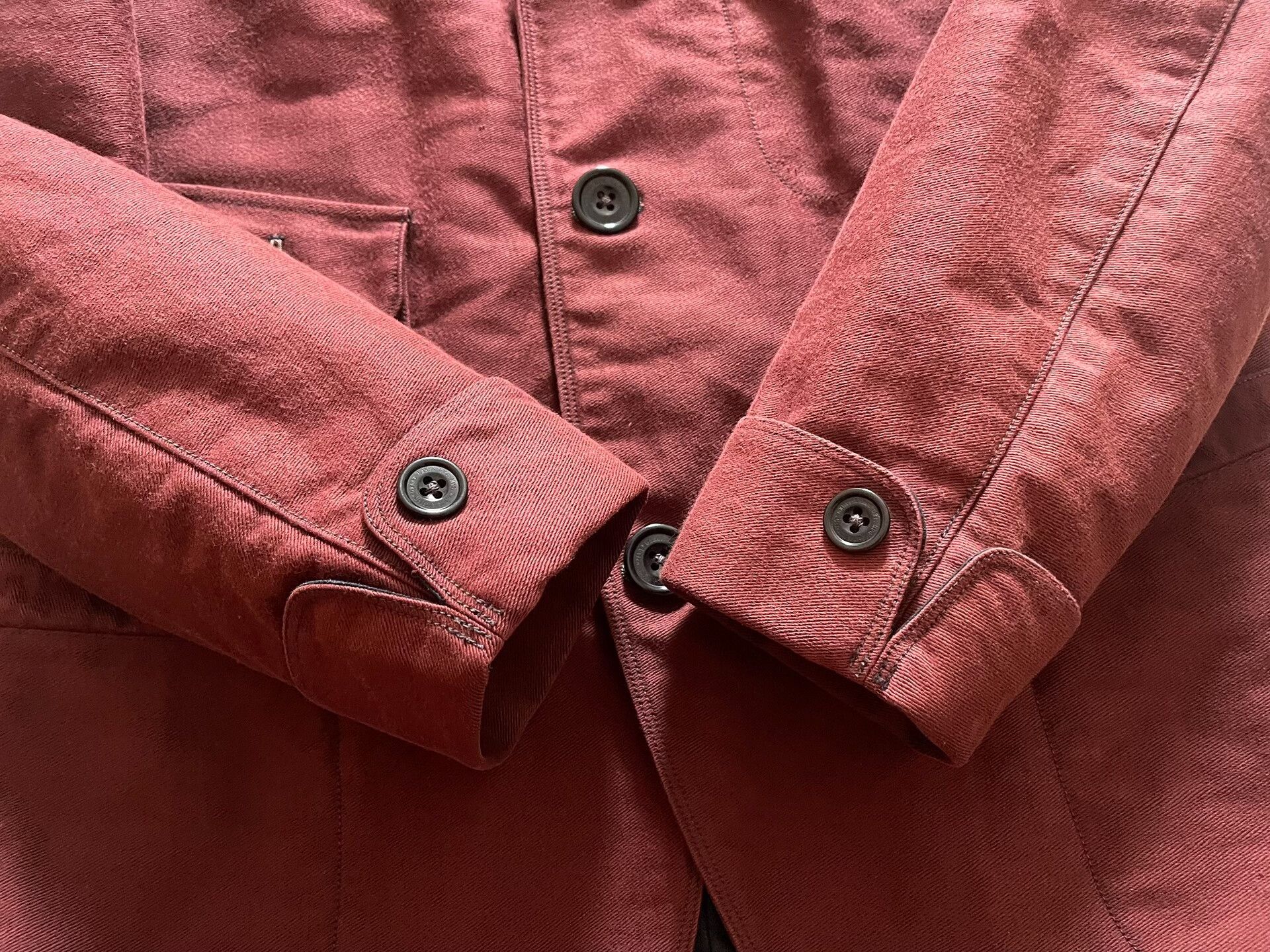 Freewheelers rich red heavy moleskin jacket for men Size US M / EU 48-50 / 2 - 7 Thumbnail
