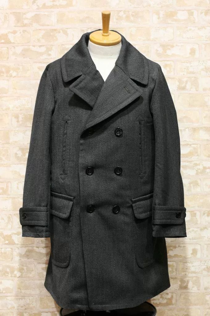 Freewheelers luxurious wool double-breasted coat with removable lining Size US M / EU 48-50 / 2 - 3 Thumbnail