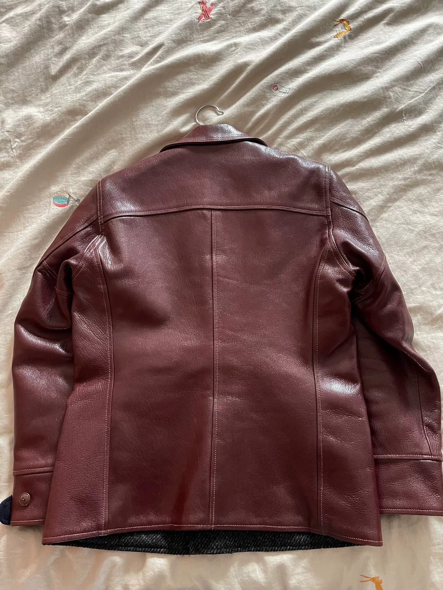 Freewheelers burgundy leather jacket with great condition Size US M / EU 48-50 / 2 - 6 Thumbnail