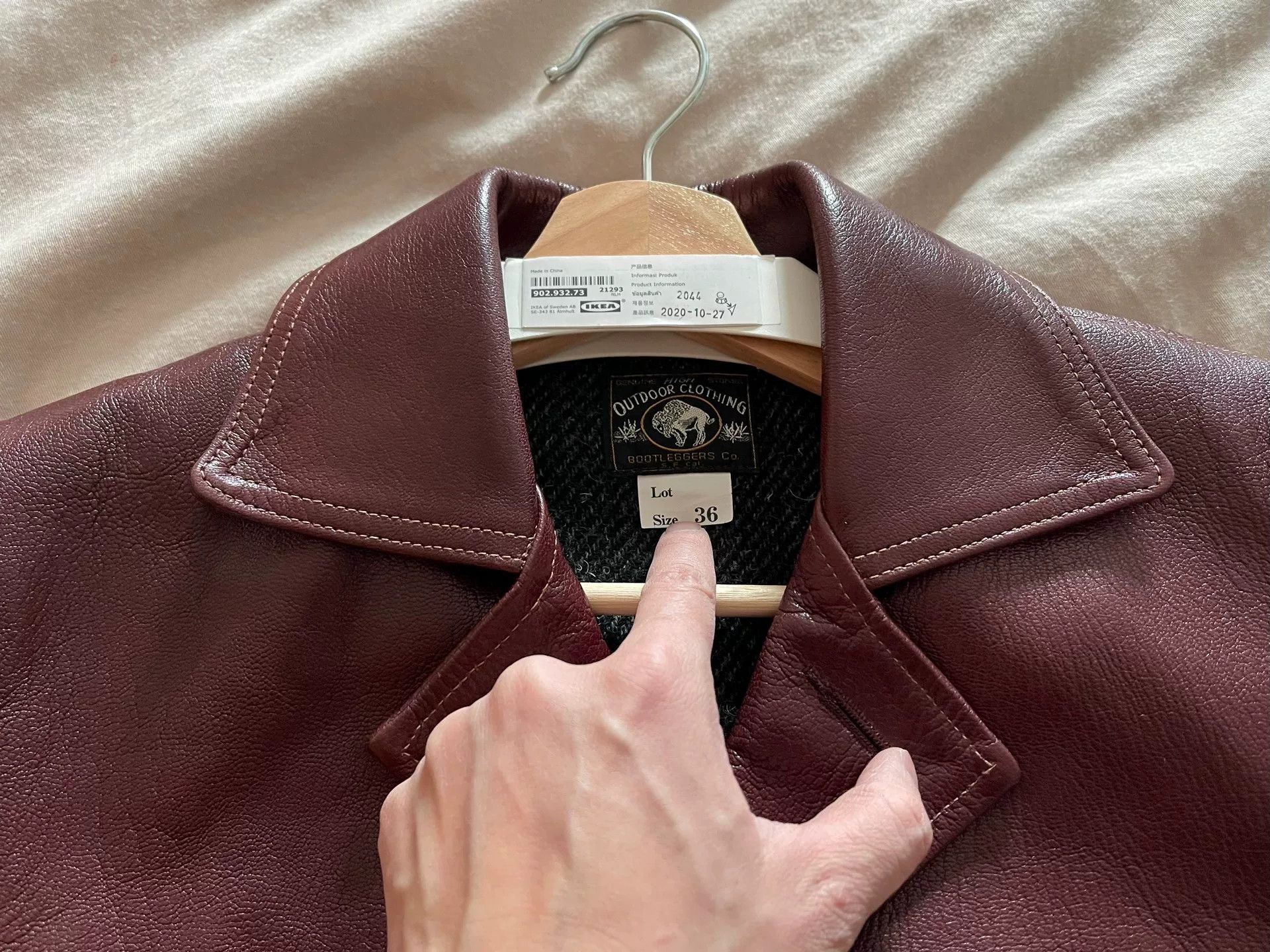 Freewheelers burgundy leather jacket with great condition Size US M / EU 48-50 / 2 - 5 Thumbnail