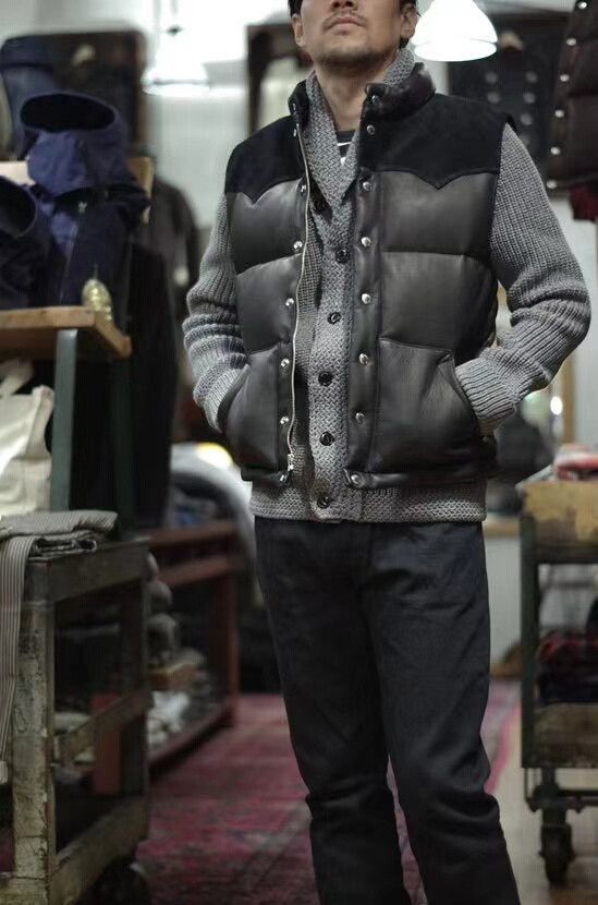 The Real McCoy's real mccoy's down vest in brown Size US M / EU 48-50 / 2 - 4 Thumbnail