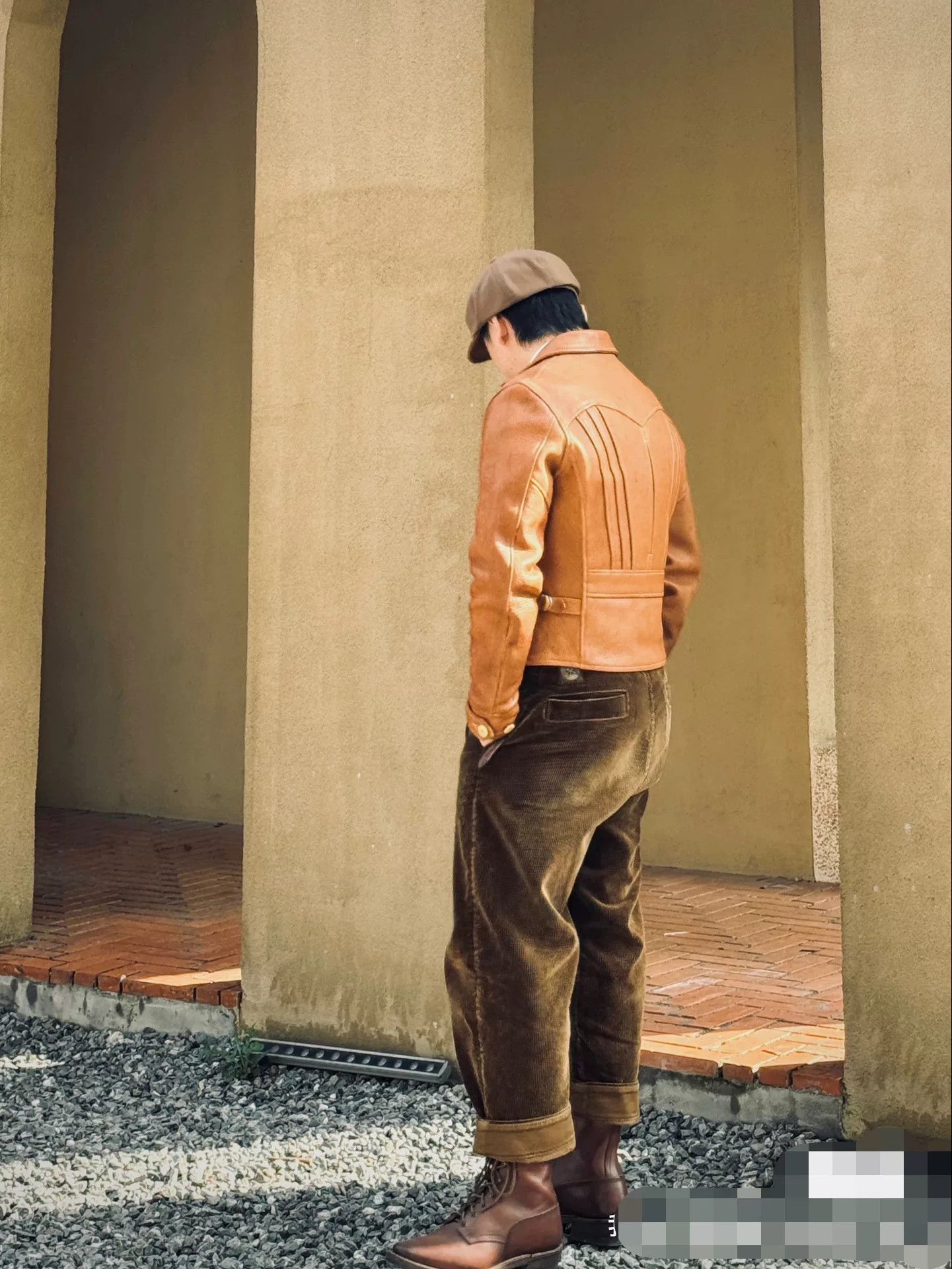 Freewheelers sunset orange leather biker jacket Size US M / EU 48-50 / 2 - 3 Thumbnail
