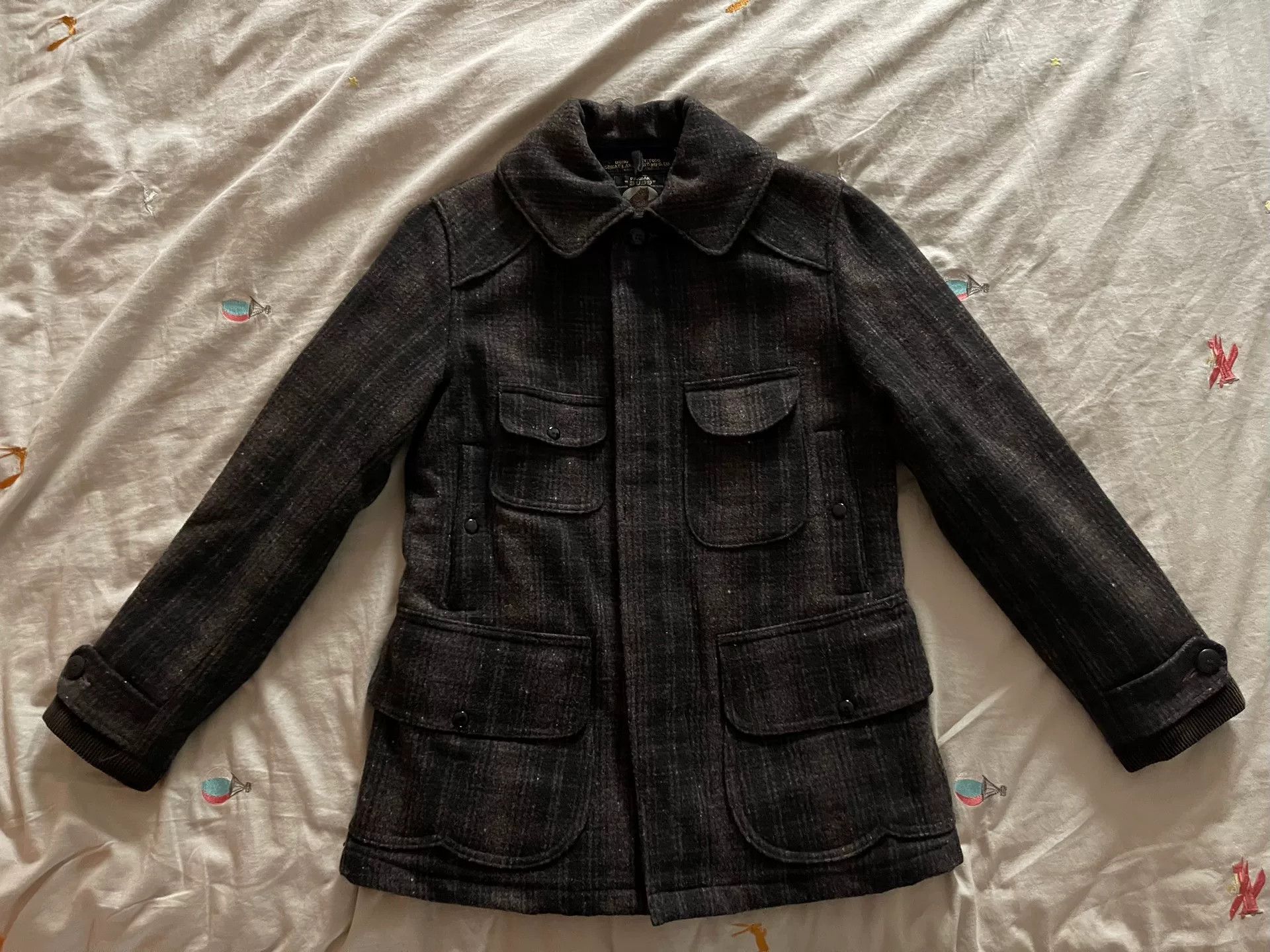 Freewheelers heavy wool check jacket with pockets Size US M / EU 48-50 / 2 - 3 Thumbnail