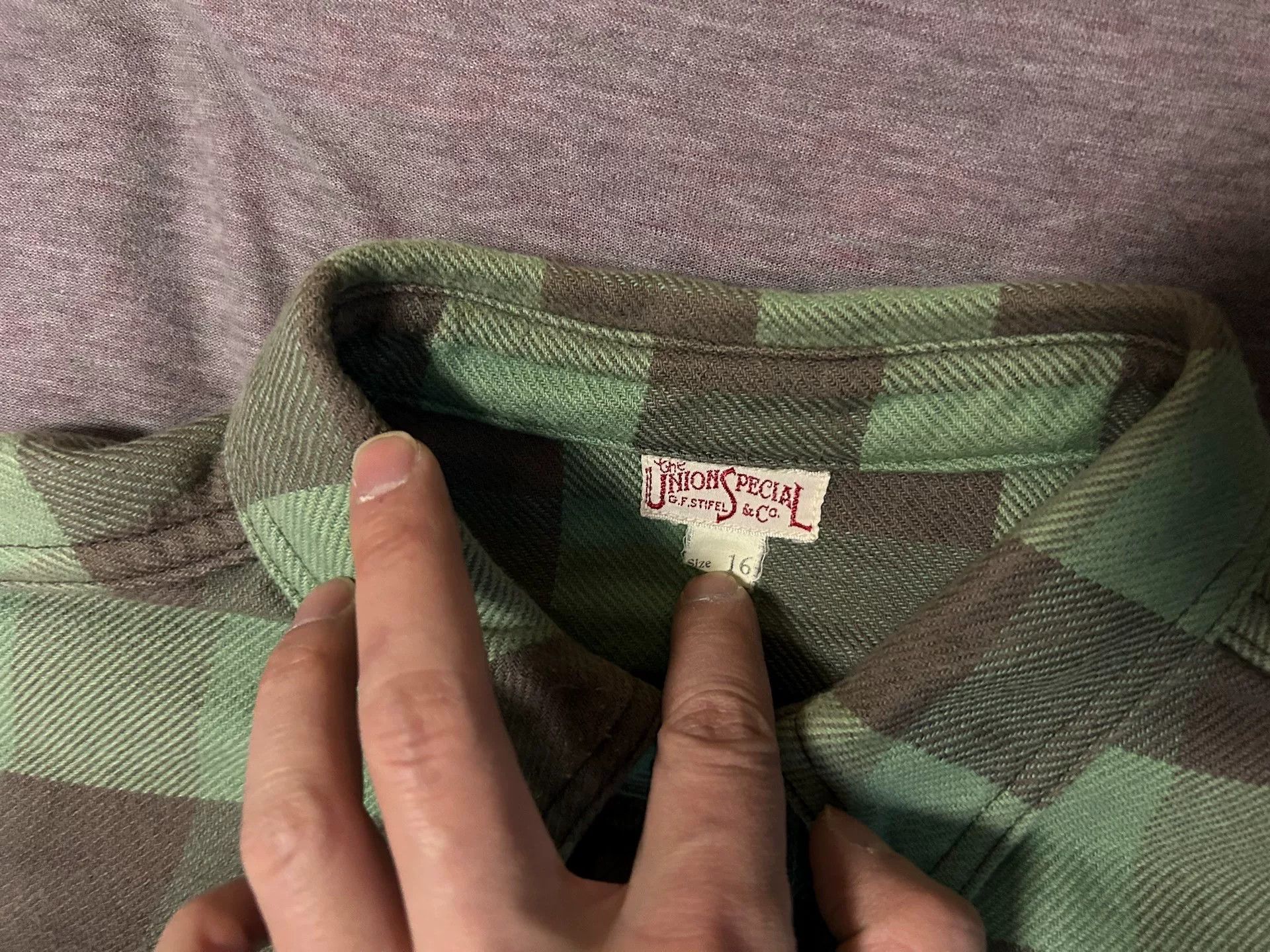 Freewheelers freewheelers green and gray flannel shirt Size US L / EU 52-54 / 3 - 6 Thumbnail