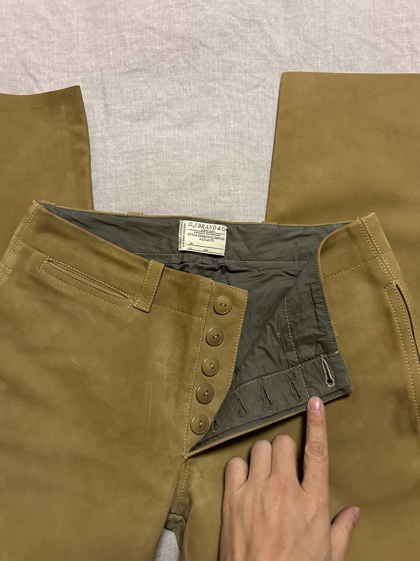 Old Joe old joe suede leather pants size 30 Size US 30 / EU 46 - 6 Thumbnail