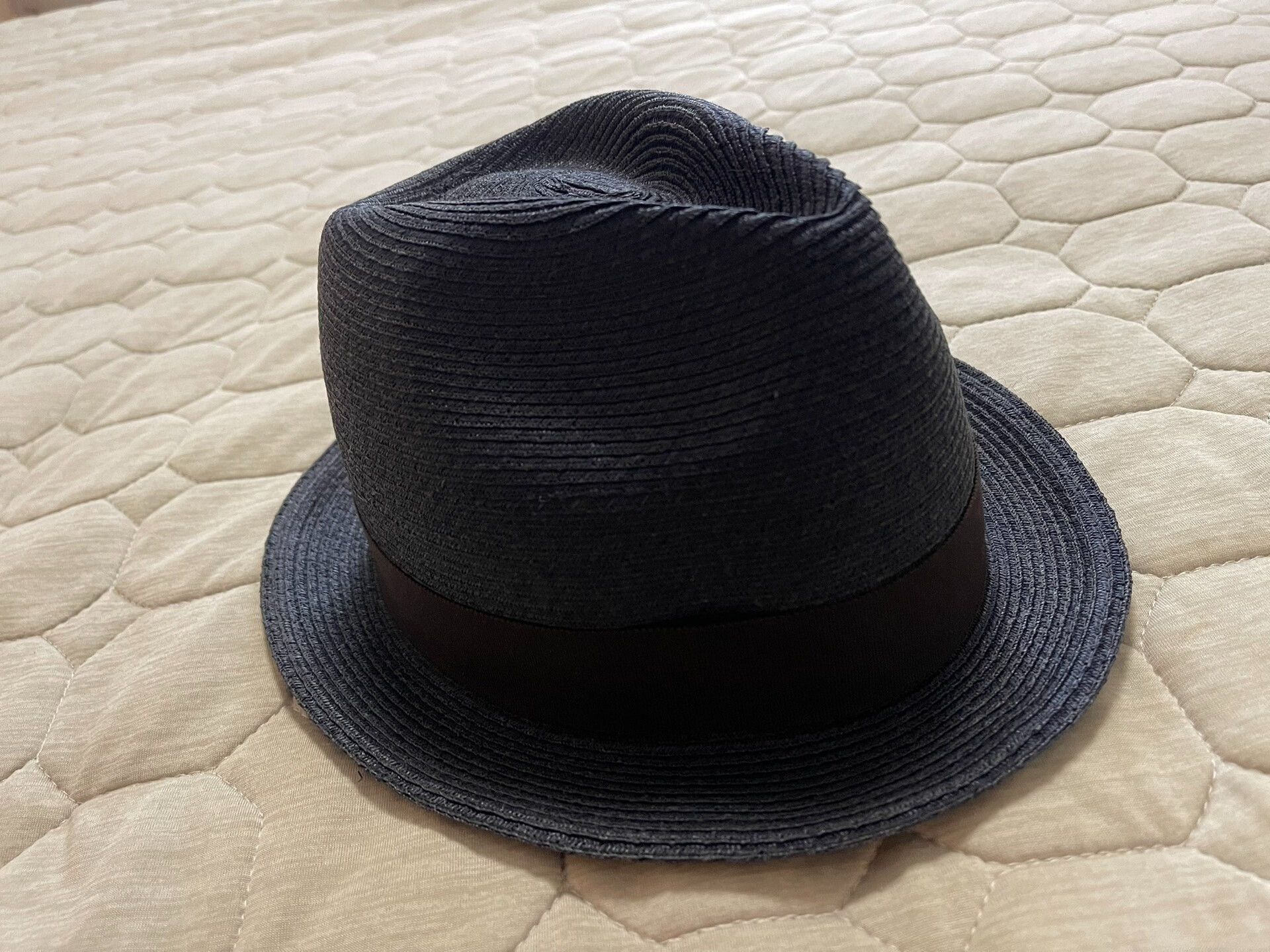 Freewheelers stylish navy blue woven straw hat Size ONE SIZE - 6 Thumbnail