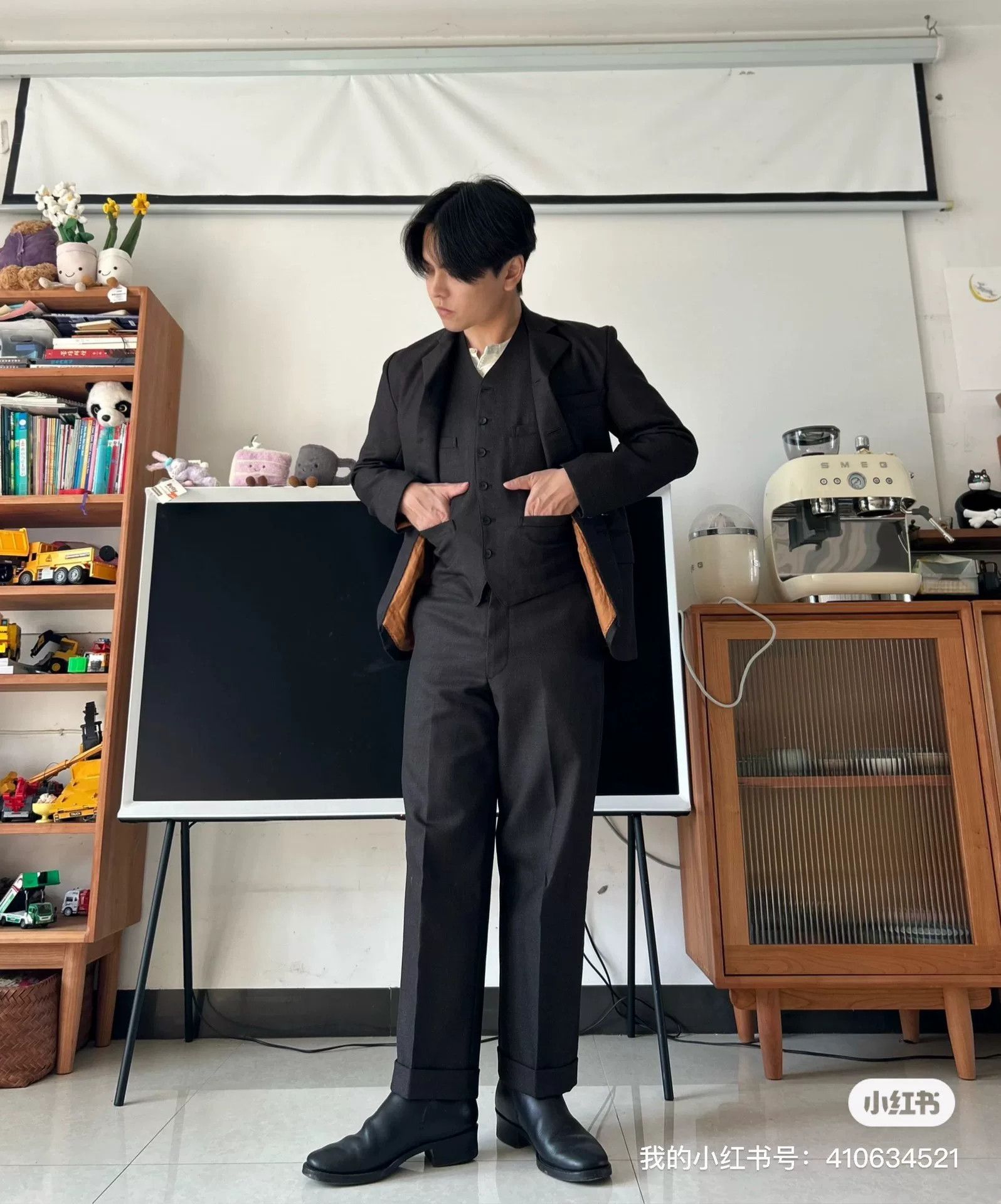 BLACK SIGN blacksign wool three-piece suit set Size US M / EU 48-50 / 2 - 8 Thumbnail