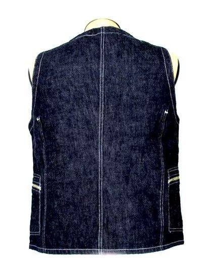 Freewheelers denim vest with large back pocket Size US M / EU 48-50 / 2 - 9 Thumbnail