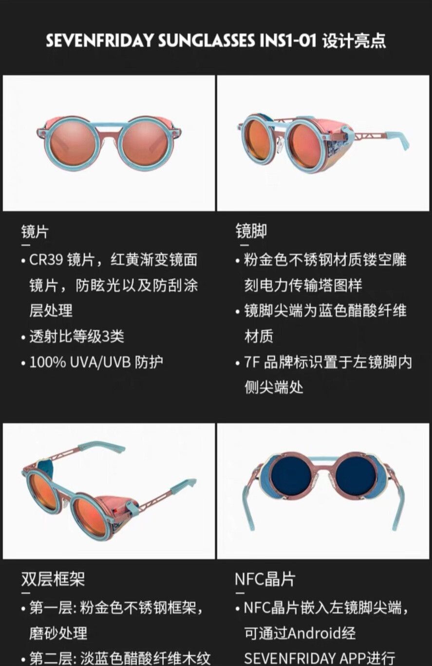 SEVENFRIDAY seven friday retro round sunglasses Size ONE SIZE - 4 Thumbnail