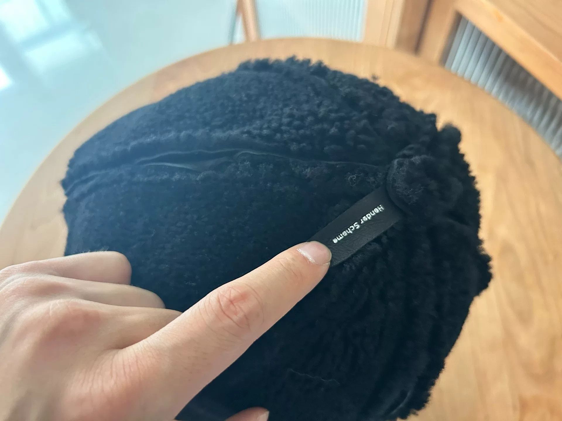 Hender Scheme black lambskin reversible bucket hat Size ONE SIZE - 7 Thumbnail