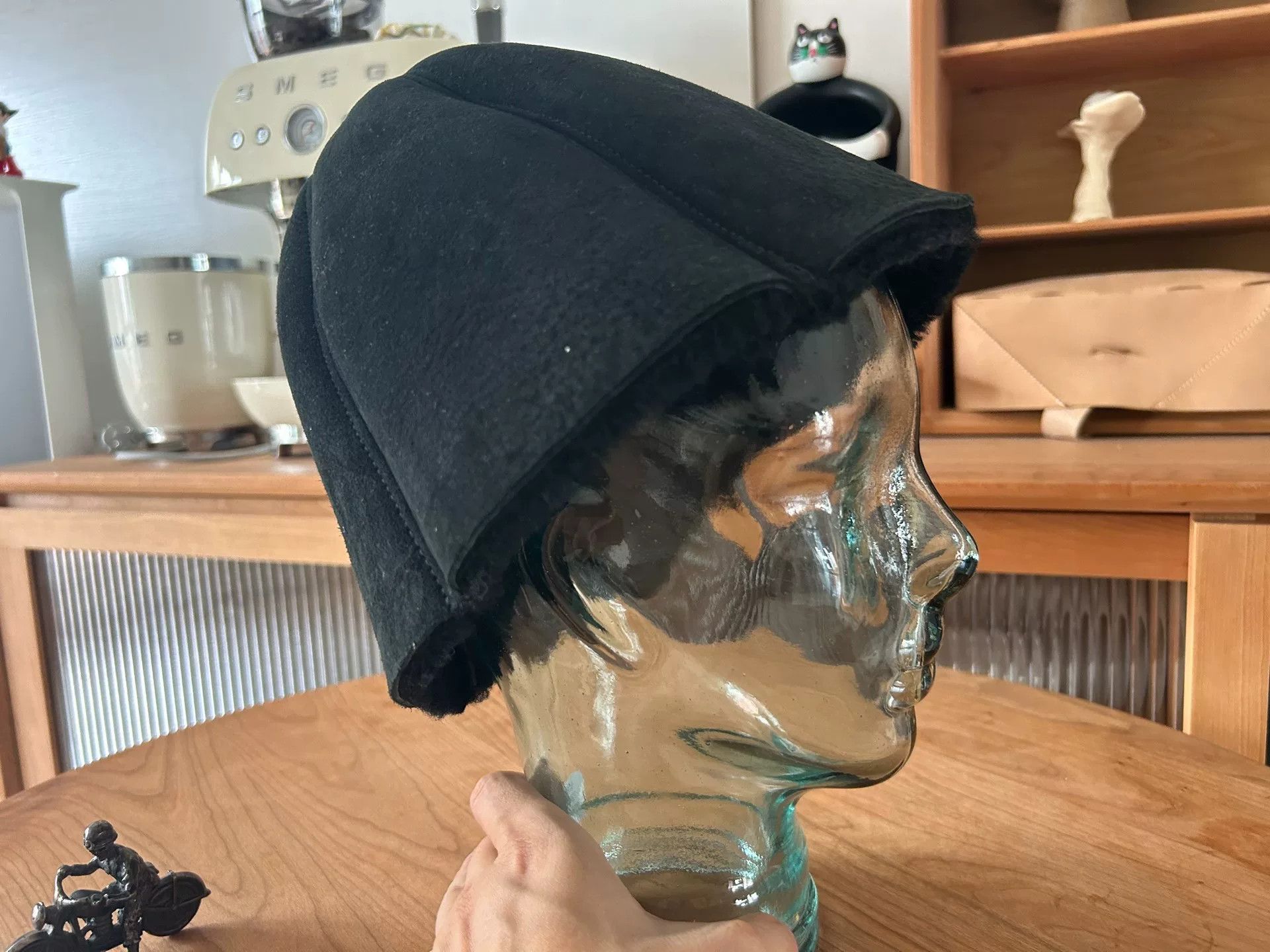 Hender Scheme black lambskin reversible bucket hat Size ONE SIZE - 2 Thumbnail