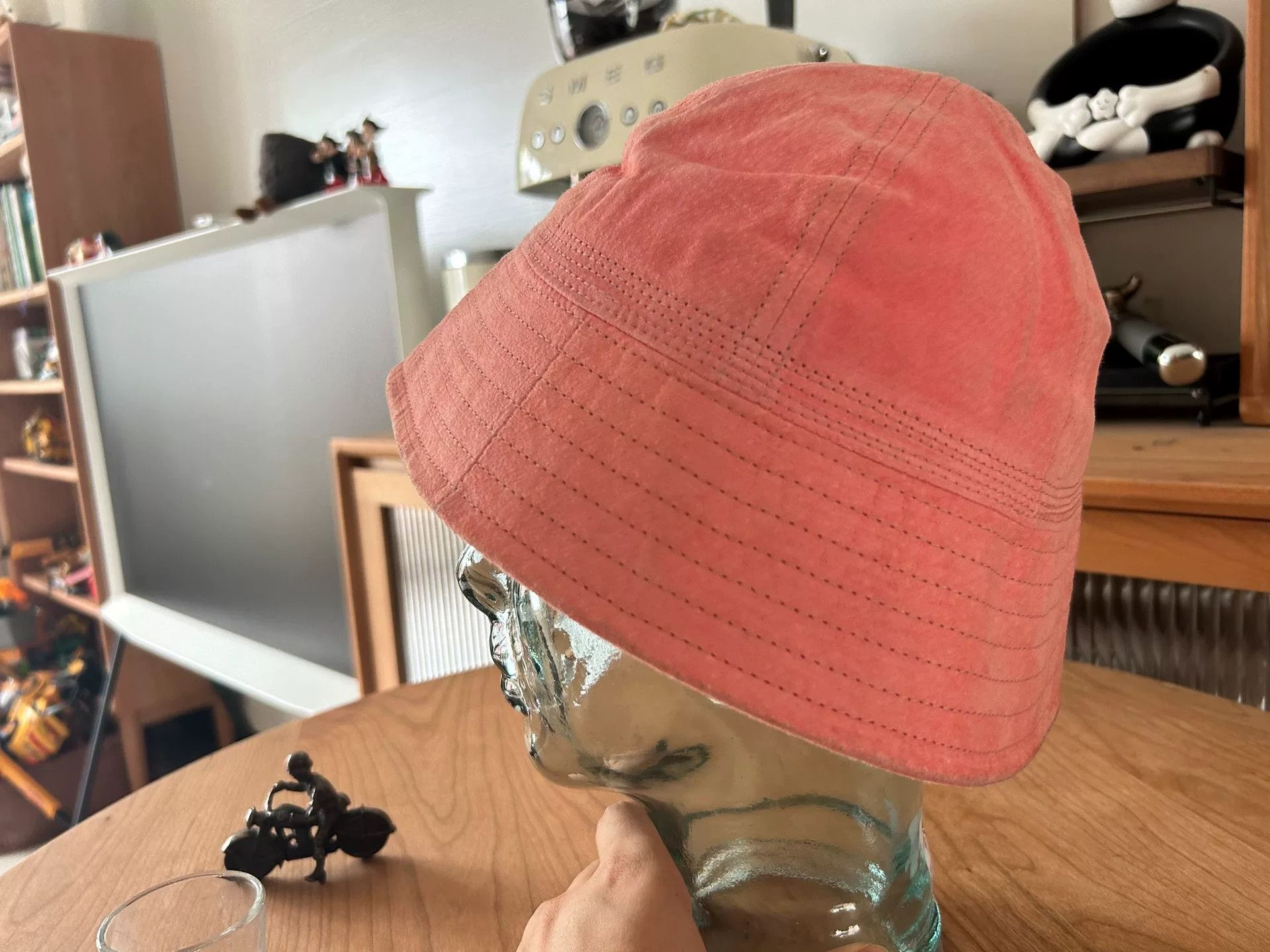Hender Scheme pink suede bucket hat for all genders Size ONE SIZE - 4 Thumbnail