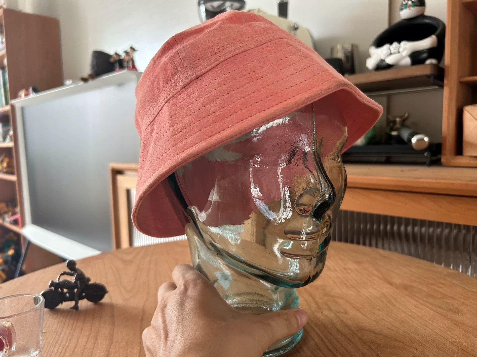 Hender Scheme pink suede bucket hat for all genders Size ONE SIZE - 5 Thumbnail