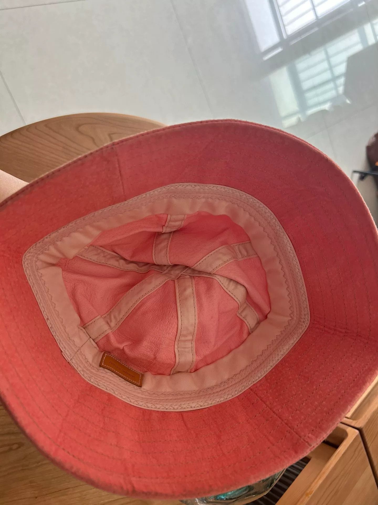 Hender Scheme pink suede bucket hat for all genders Size ONE SIZE - 7 Thumbnail