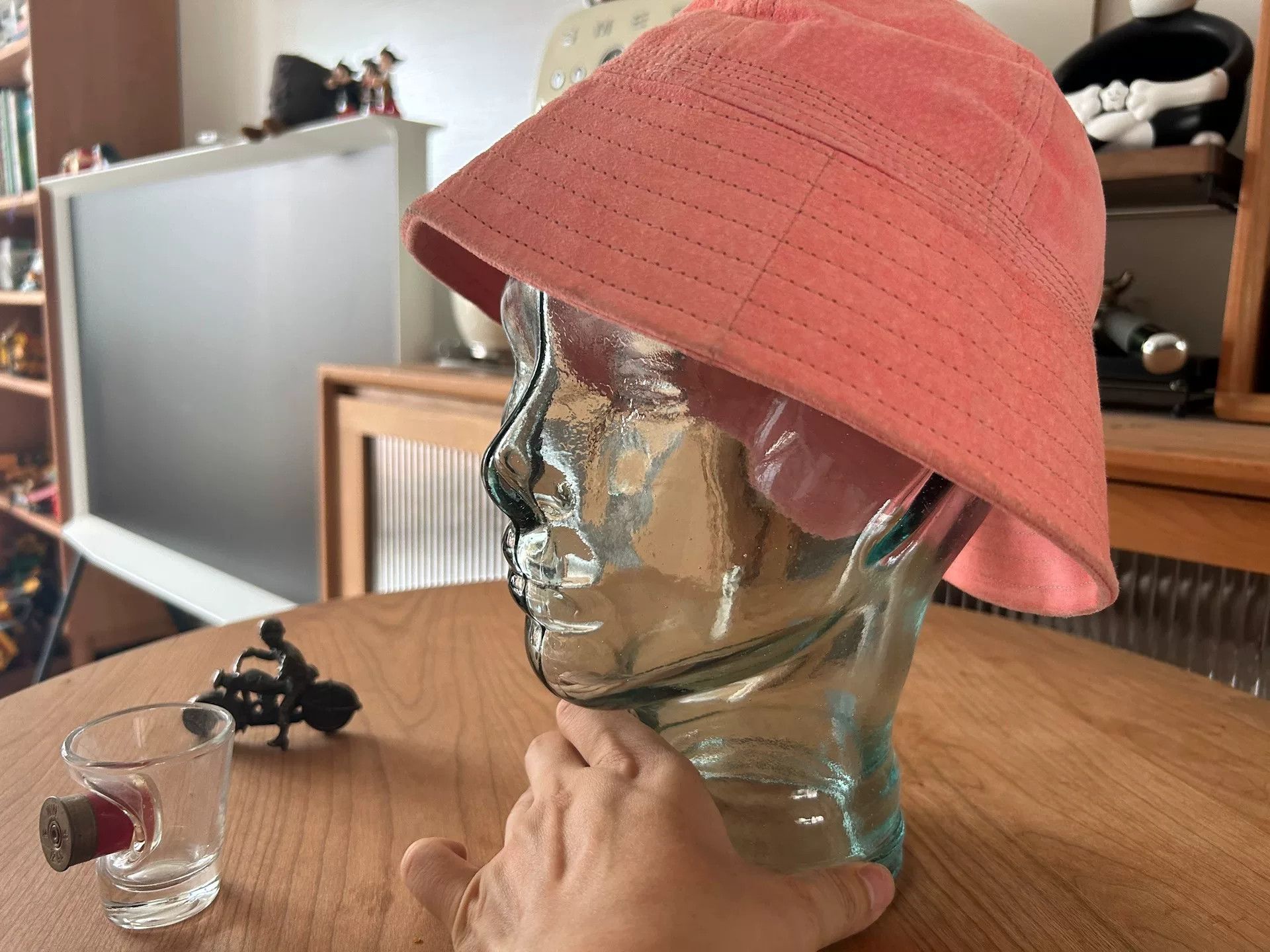 Hender Scheme pink suede bucket hat for all genders Size ONE SIZE - 3 Thumbnail