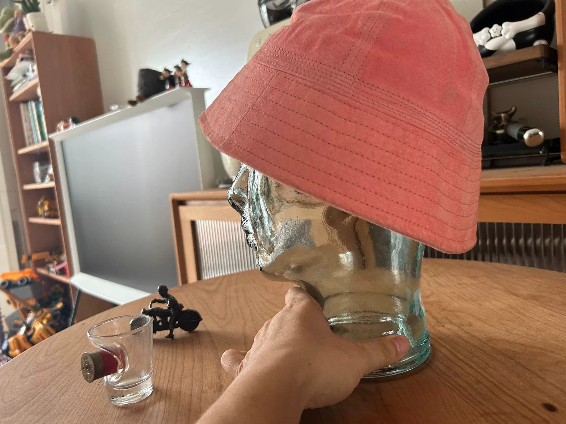 Hender Scheme pink suede bucket hat for all genders Size ONE SIZE - 2 Thumbnail