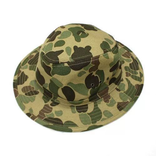 Freewheelers camo pattern wide-brim bucket hat Size ONE SIZE - 5 Thumbnail