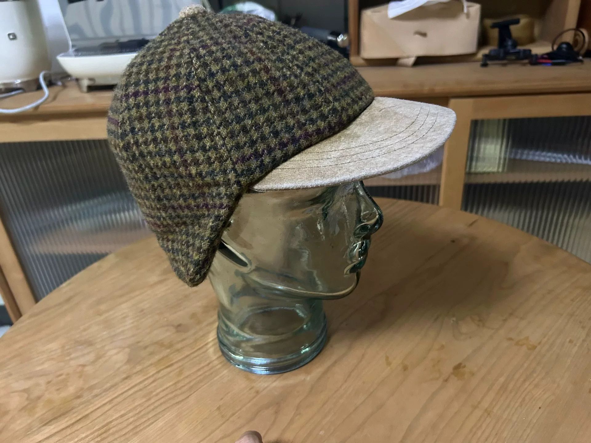 Hender Scheme wool check ear flap cap Size ONE SIZE - 4 Thumbnail
