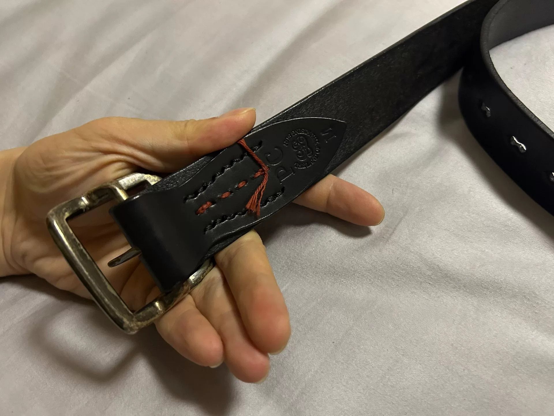 Porter Classic porter classic black leather belt with buckle Size ONE SIZE - 3 Thumbnail