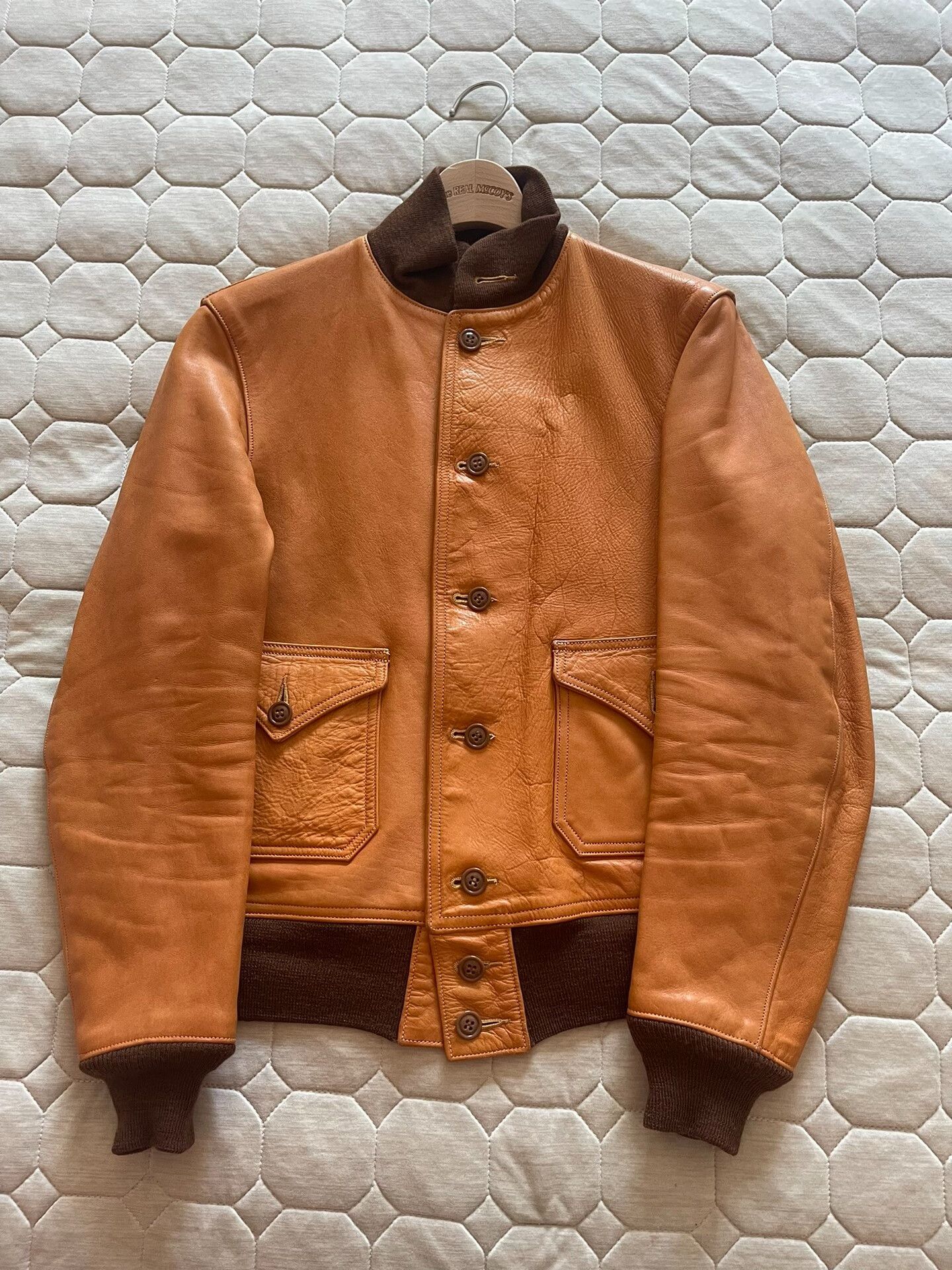 Freewheelers freewheelers a-1 waxed flight jacket Size US M / EU 48-50 / 2 - 2 Thumbnail