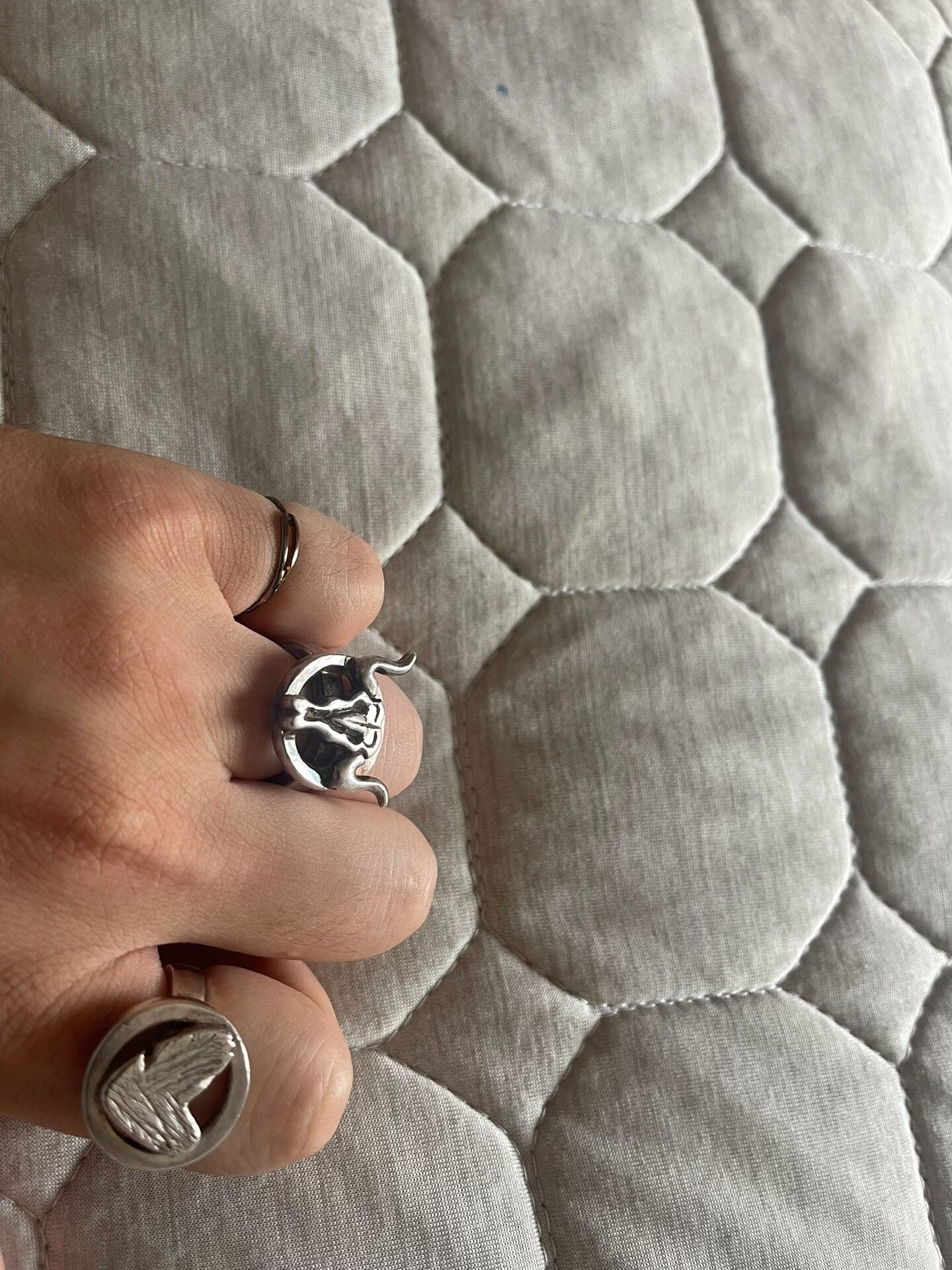 Porter Classic silver rings and bangles set Size ONE SIZE - 6 Thumbnail