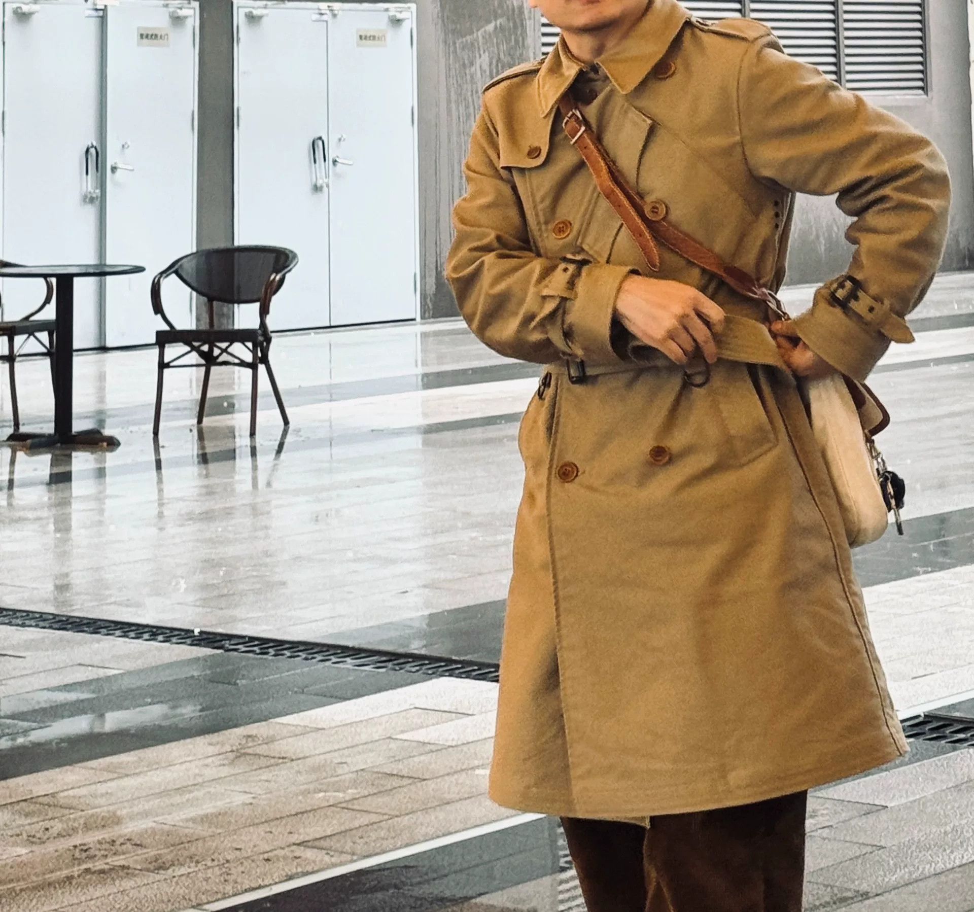 Freewheelers stylish desert yellow trench coat for spring Size US M / EU 48-50 / 2 - 3 Thumbnail