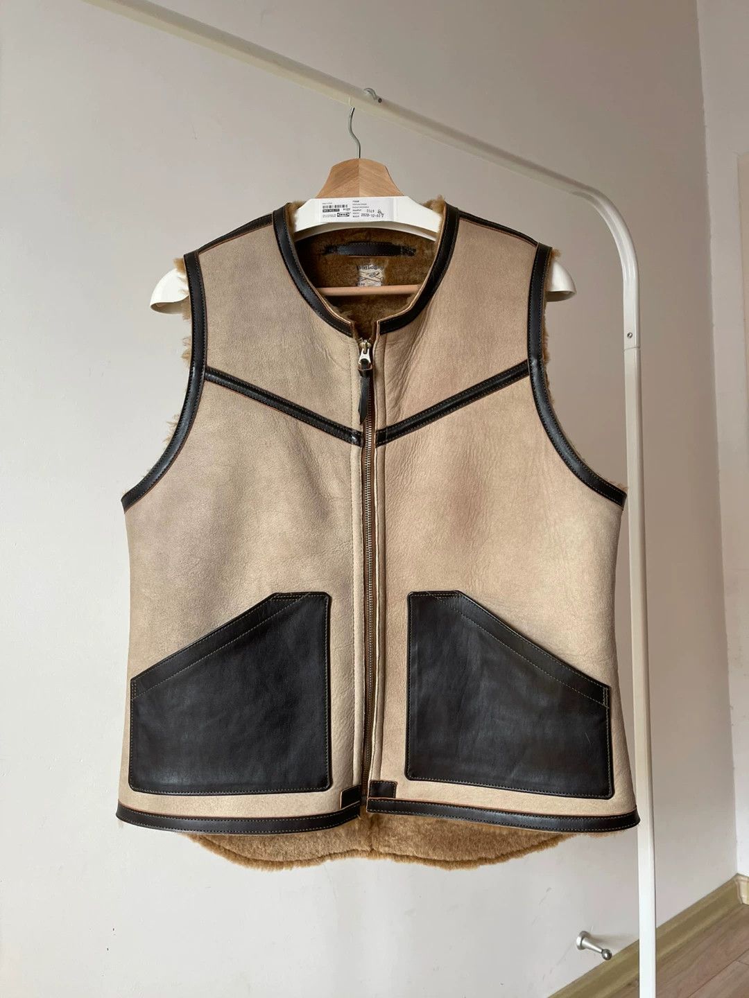 The Real McCoy's real mccoys c-3 shearling vest black white Size US M / EU 48-50 / 2 - 3 Thumbnail