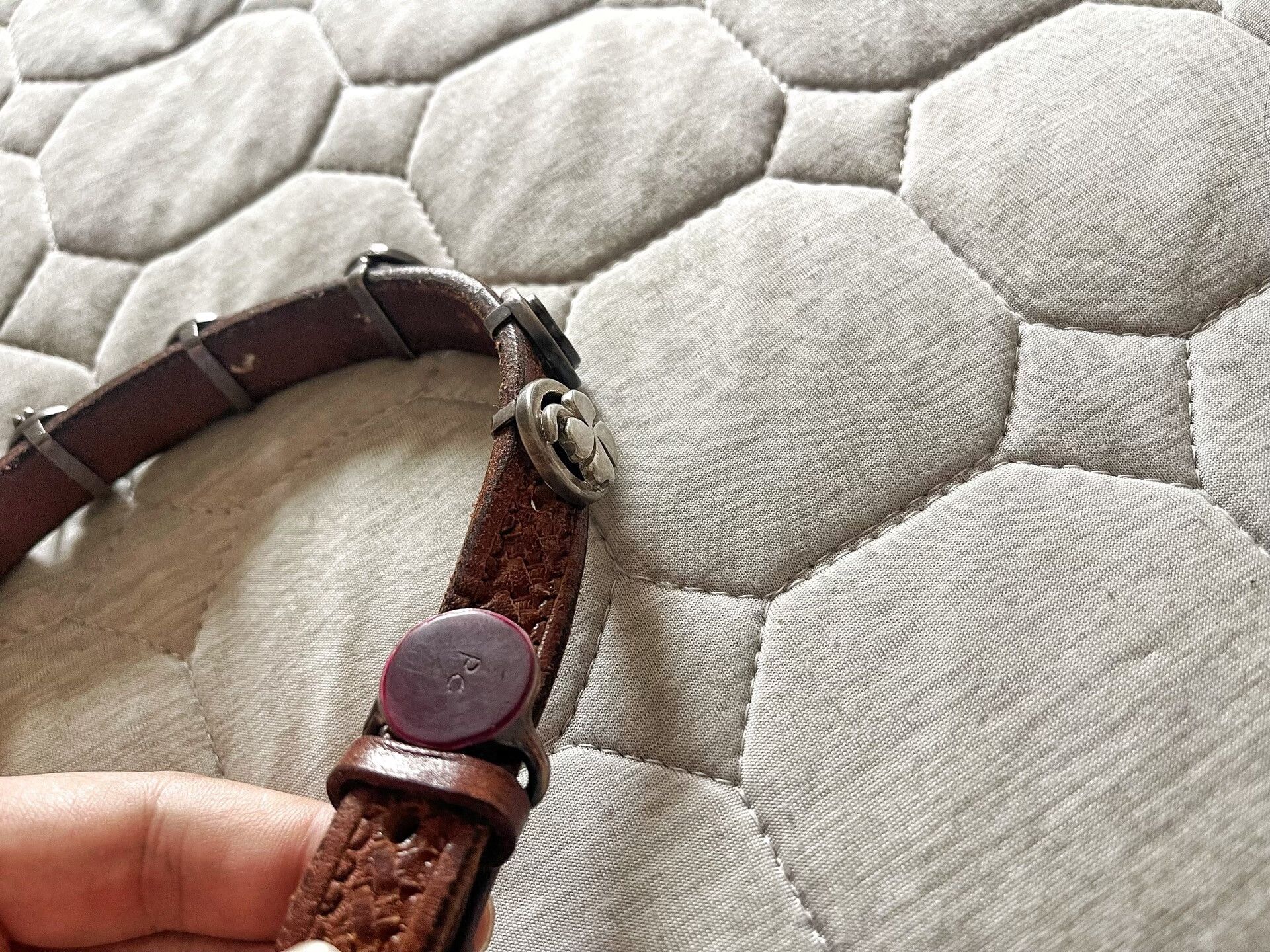 Porter Classic porter classic leather belt with silver buckle Size ONE SIZE - 2 Thumbnail