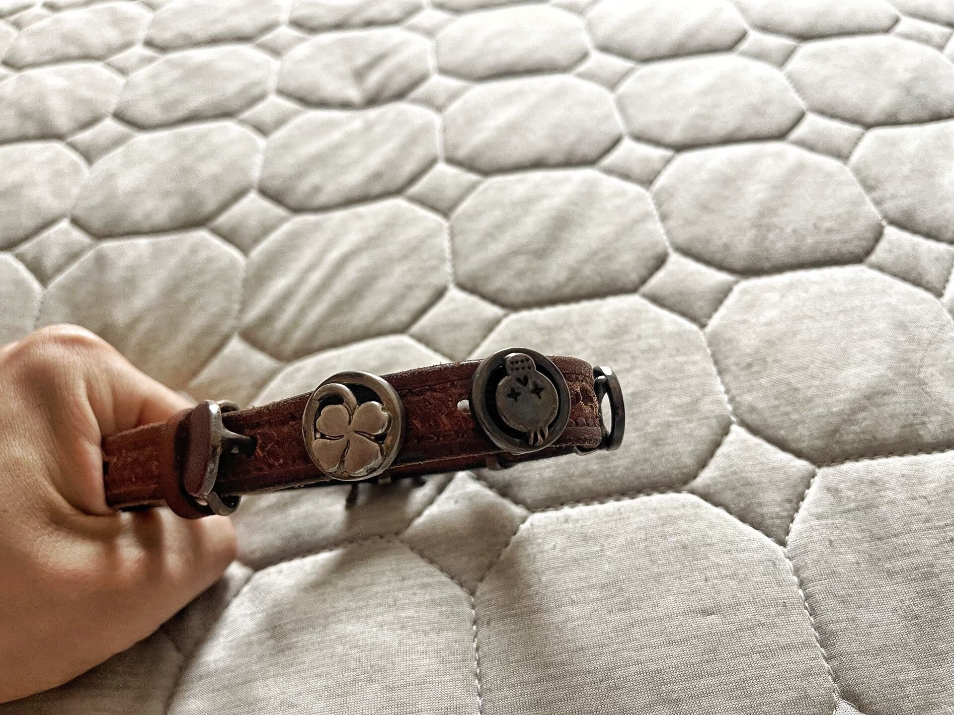 Porter Classic porter classic leather belt with silver buckle Size ONE SIZE - 5 Thumbnail