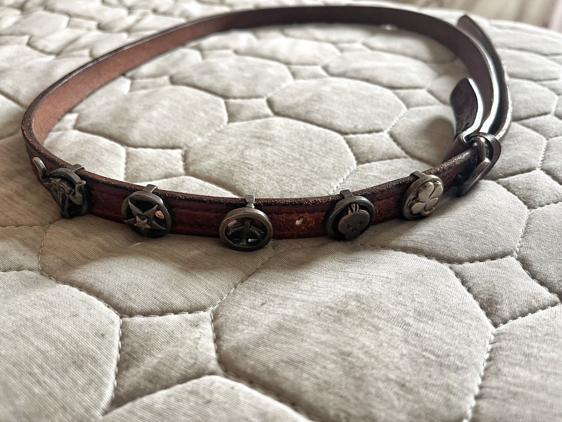 Porter Classic porter classic leather belt with silver buckle Size ONE SIZE - 3 Thumbnail
