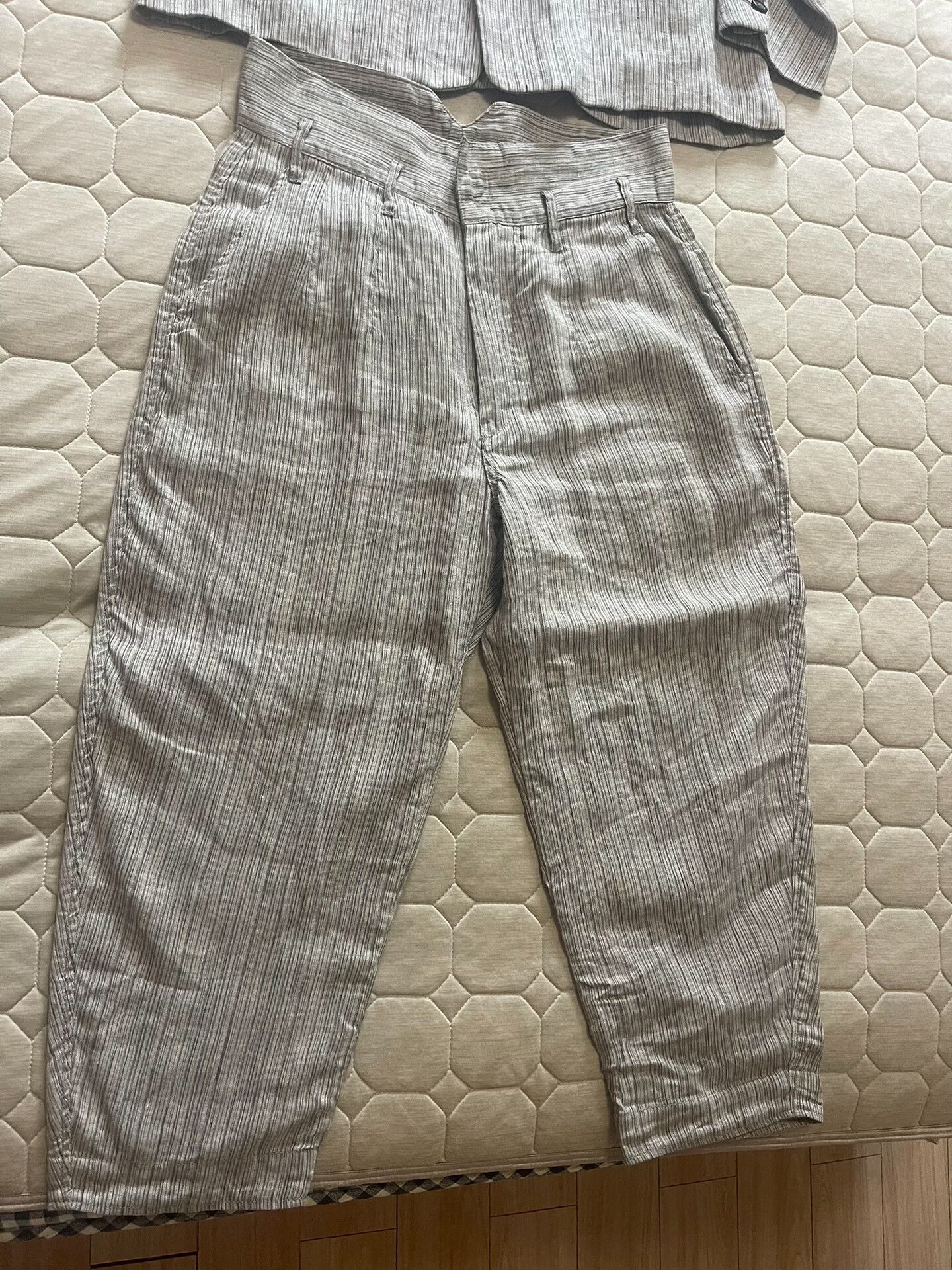 Porter Classic striped linen blazer set for men Size US S / EU 44-46 / 1 - 4 Thumbnail