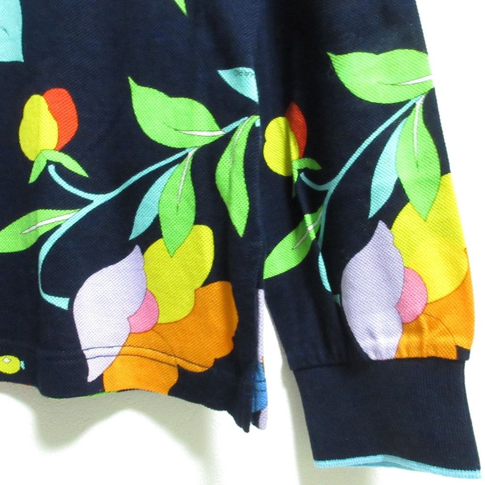 Other Other LEONARD SPORT Flower Print Long Sleeve Polo Shirt Cotton Tops DUTY FREE for USA Size ONE SIZE - 5 Thumbnail