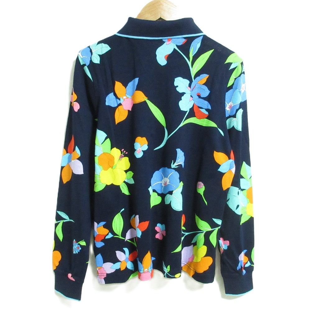 Other Other LEONARD SPORT Flower Print Long Sleeve Polo Shirt Cotton Tops DUTY FREE for USA Size ONE SIZE - 2 Thumbnail