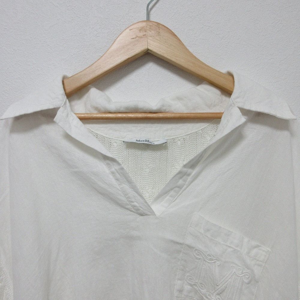 Max Mara MaxMara Max Mara Pavidi Linen Polo Shirt Plant-based Tops DUTY FREE for USA Size ONE SIZE - 3 Thumbnail