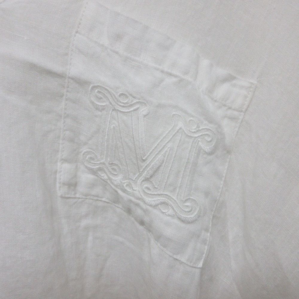 Max Mara MaxMara Max Mara Pavidi Linen Polo Shirt Plant-based Tops DUTY FREE for USA Size ONE SIZE - 5 Thumbnail
