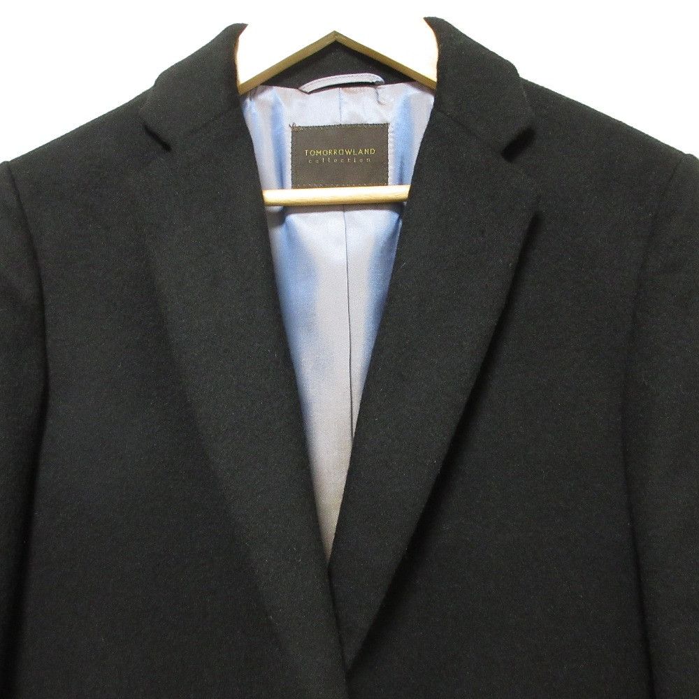 Other Other TOMORROWLAND Chesterfield Cashmere Blend Coat Leather Outerwear DUTY FREE for USA Size ONE SIZE - 4 Thumbnail