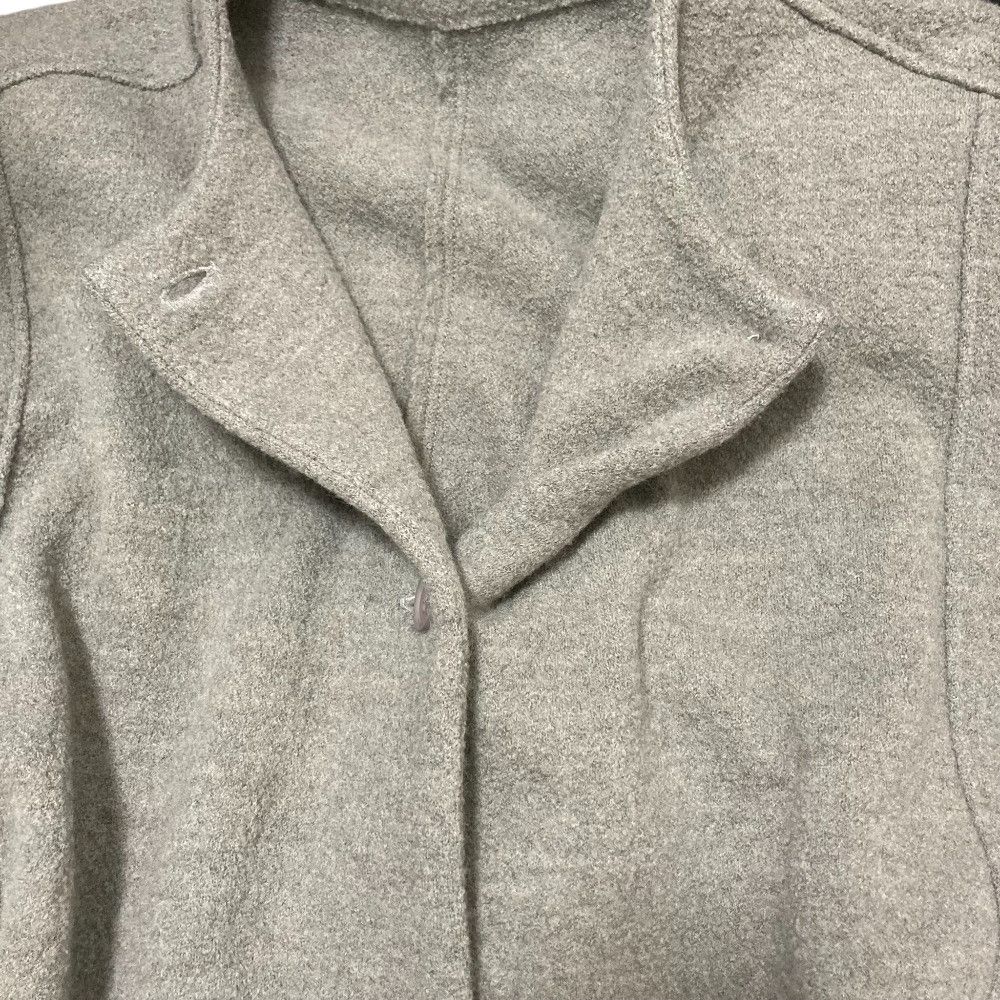 Other Other evam eva Wool Collarless Coat Leather Outerwear DUTY FREE for USA Size ONE SIZE - 4 Thumbnail