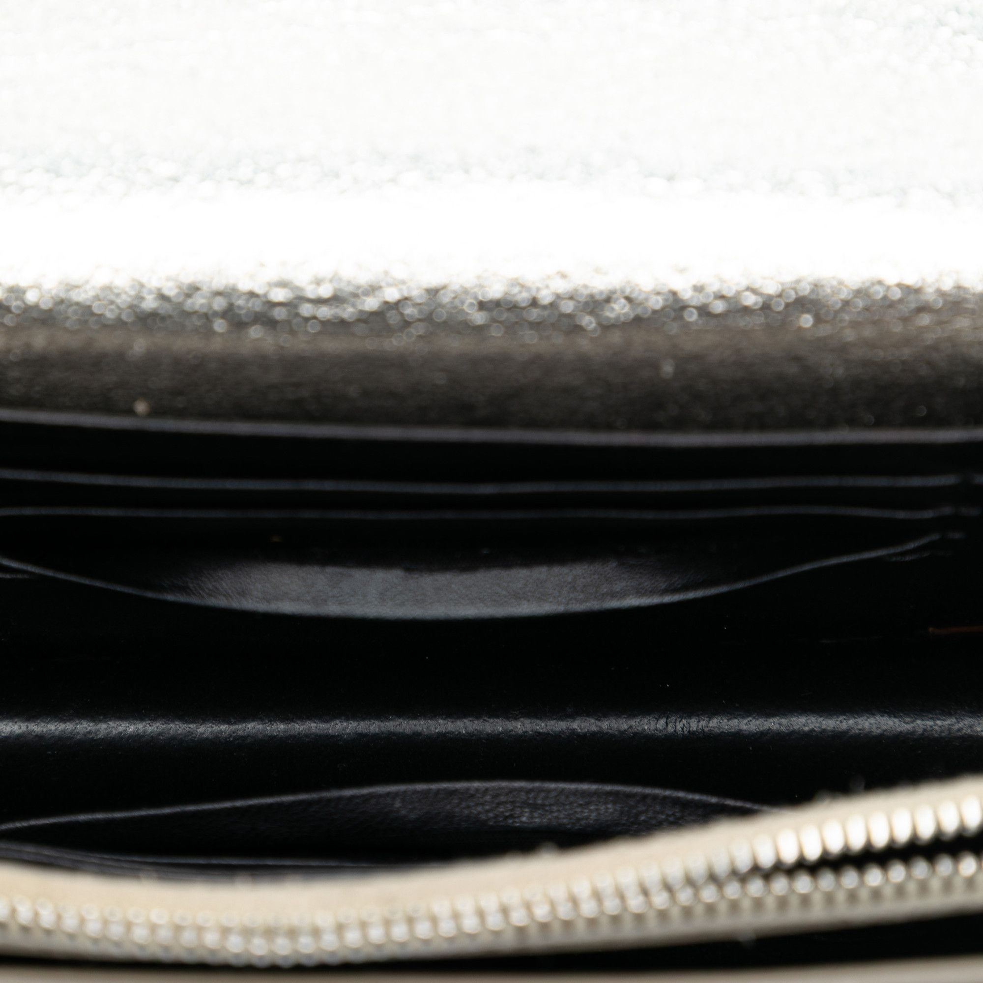 Yves Saint Laurent Mini Metallic Calfskin Monogram Sunset Wallet on Chain