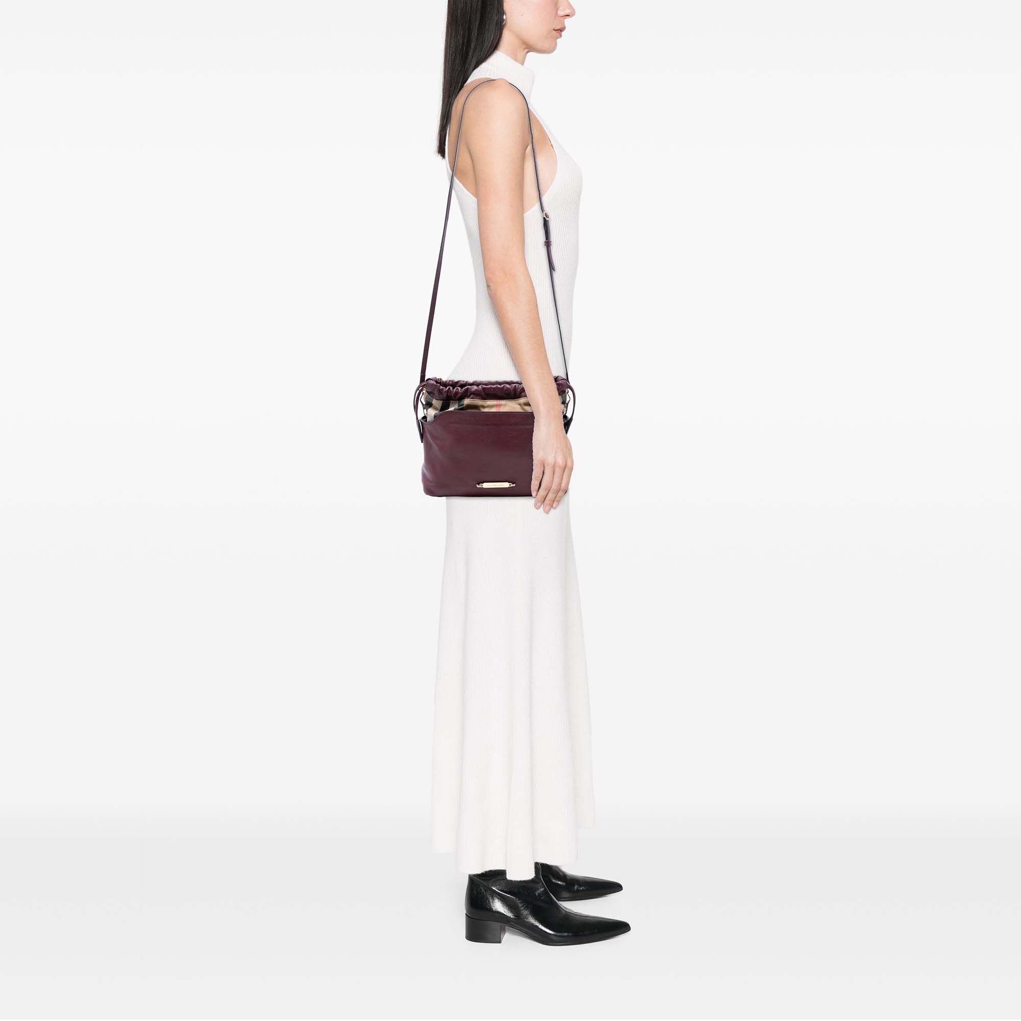 Burberry Burberry House Check Canvas and Calfskin Little Crush Crossbody Size ONE SIZE - 7 Thumbnail
