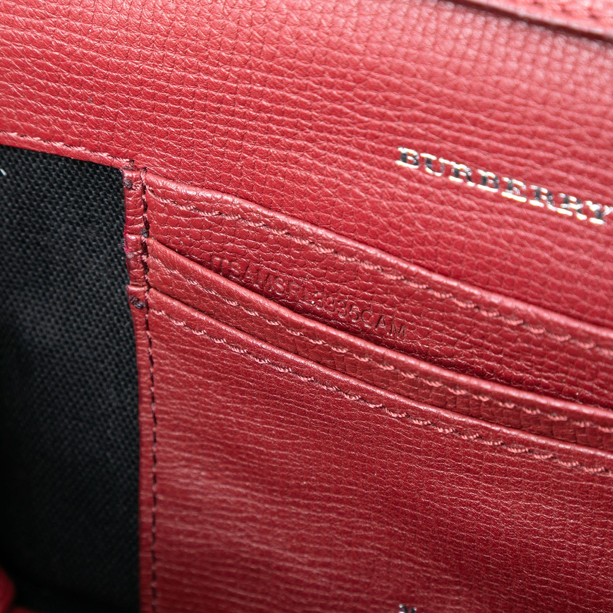 Burberry Burberry Small Leather and House Check Canvas Derby Macken Crossbody Size ONE SIZE - 5 Thumbnail