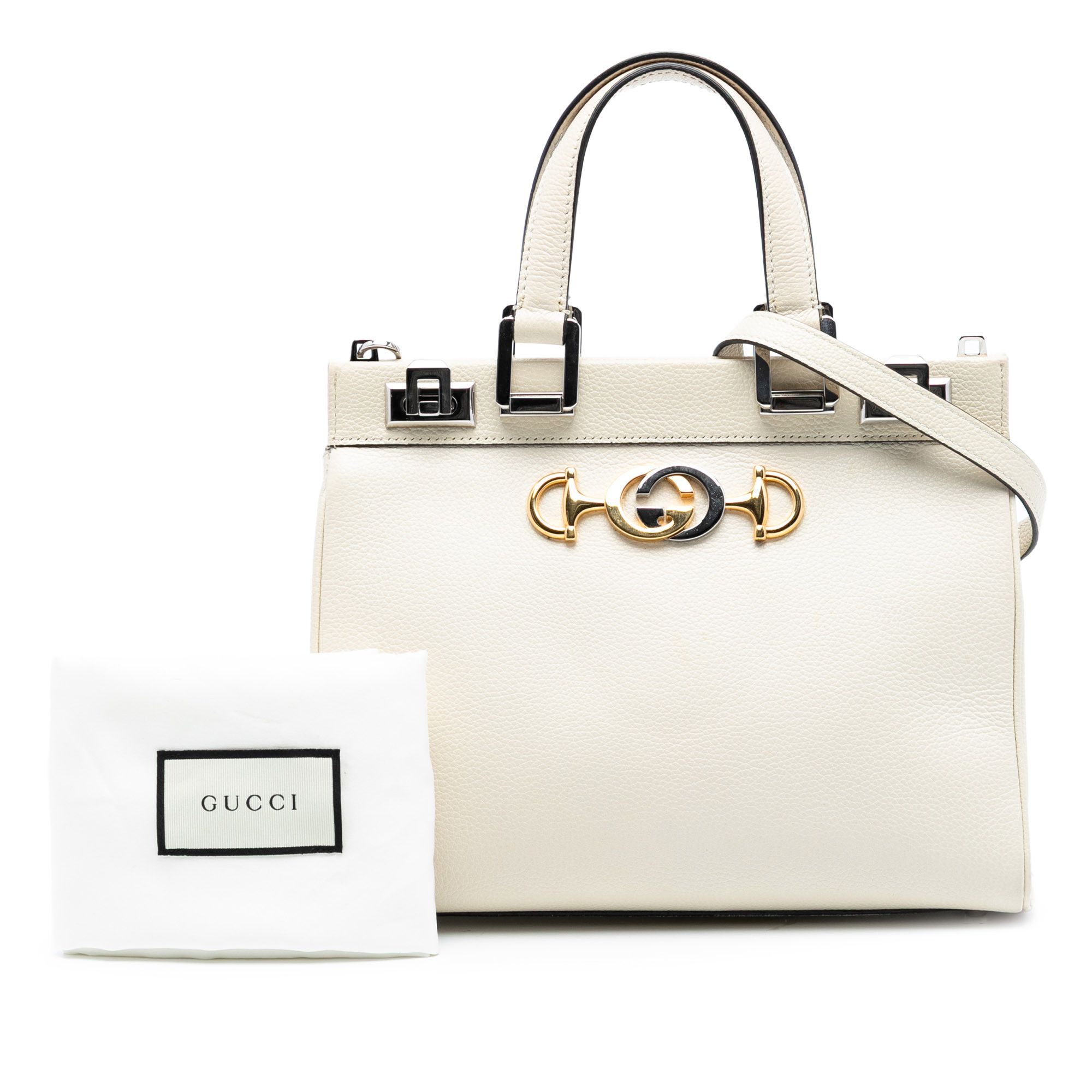 Gucci Gucci Small Grained Calfskin Zumi Top Handle Bag Size ONE SIZE - 8 Thumbnail