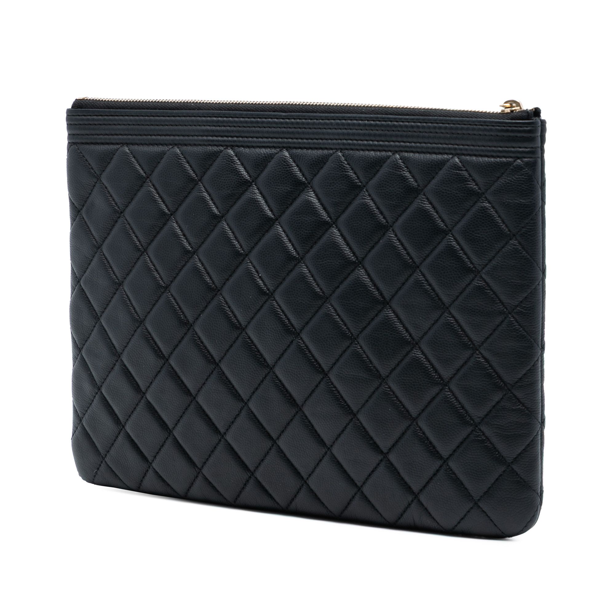 Chanel Chanel Medium Quilted Caviar Boy O Case Clutch Size ONE SIZE - 2 Thumbnail