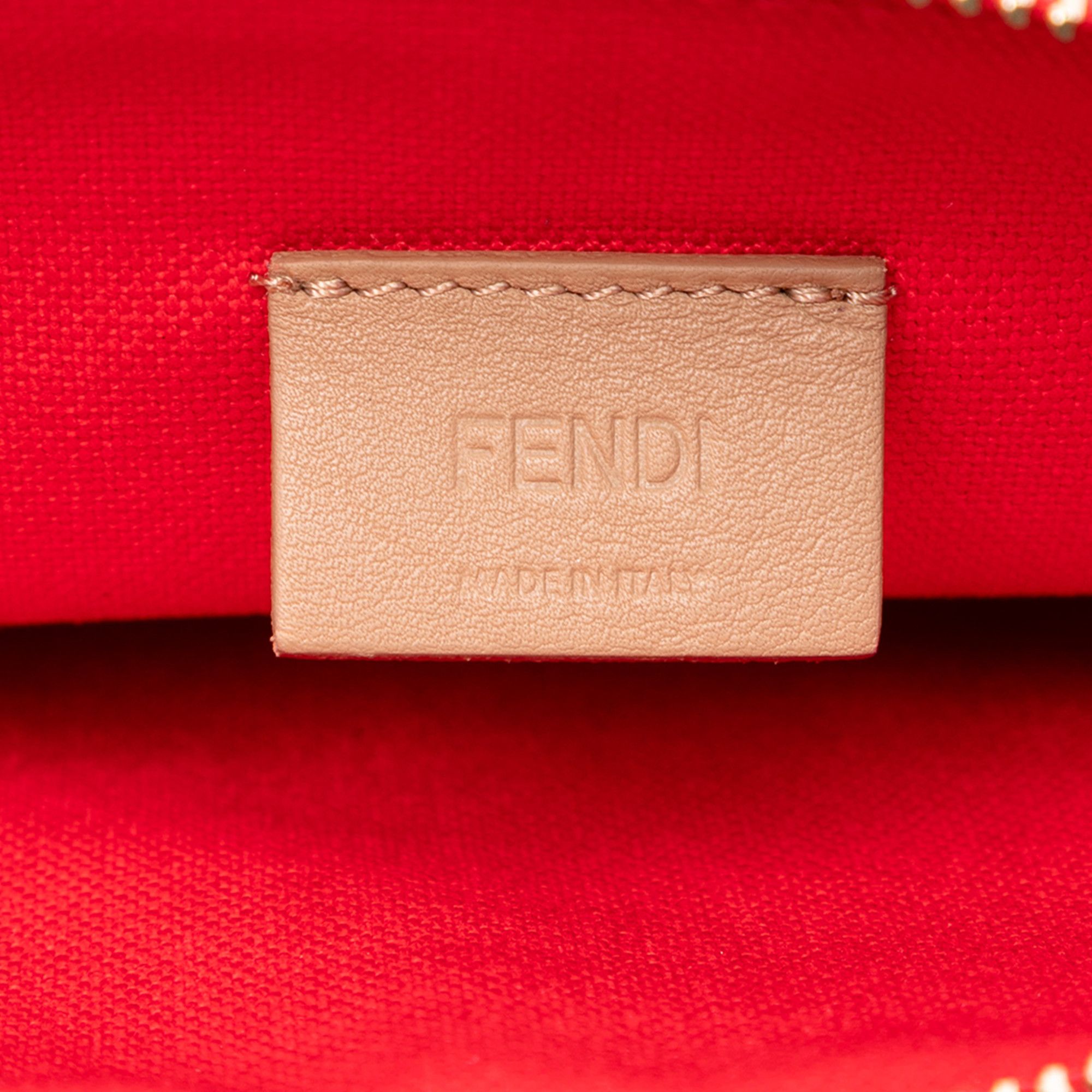 Fendi Fendi Zucca Embroidered Canvas Zip Pouch Size ONE SIZE - 6 Thumbnail