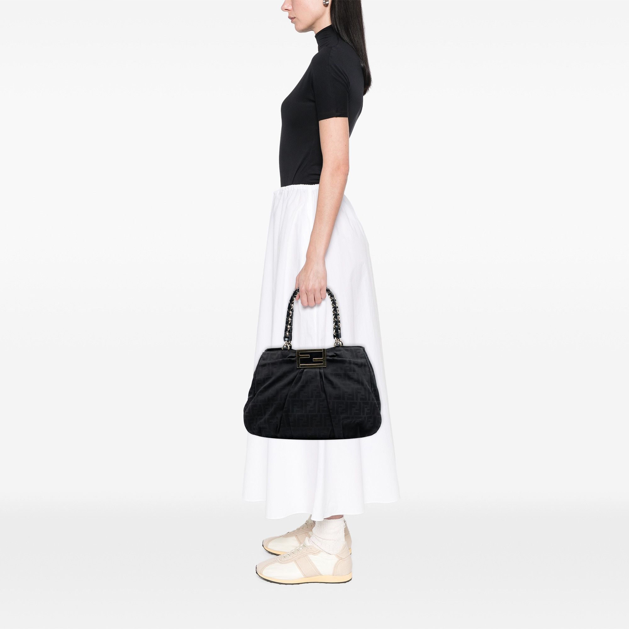 Fendi Fendi Large Zucca Canvas Mia Tote Size ONE SIZE - 7 Thumbnail
